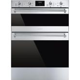 Smeg DUSF6300X Classic Under Counter Double Oven, Stainless Steel