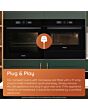 Hotpoint HCW6O7HTSXUKC Class 6 45cm Built-In Compact Oven with Microwave - Stainless Steel