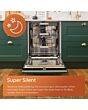 Hotpoint H8IA15M4TUUK 15 Place Setting Hydroforce Integrated Dishwasher - Black