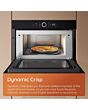 Hotpoint HCW6O7HTSXUKC Class 6 45cm Built-In Compact Oven with Microwave - Stainless Steel