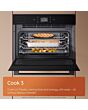 Hotpoint HCW6O7HTSXUKC Class 6 45cm Built-In Compact Oven with Microwave - Stainless Steel