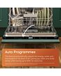 Hotpoint H5PC15M6UK 60cm Semi-Integrated Dishwasher - Stainless Steel