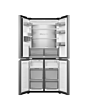 Haier HCR58S18CWMM Rise Cube 523L Side-by-Side American Fridge Freezer - Silver - C Rated