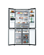 Haier HCR58S18CWMM Rise Cube 523L Side-by-Side American Fridge Freezer - Silver - C Rated