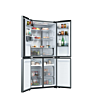 Haier HCR58S18CWMM Rise Cube 523L Side-by-Side American Fridge Freezer - Silver - C Rated
