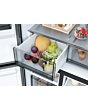 Haier HCR58S18CWMM Rise Cube 523L Side-by-Side American Fridge Freezer - Silver - C Rated