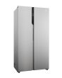 Haier HSR5918DNMP 90cm American Style Side-by-Side Fridge Freezer - Platinum Inox