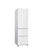 Haier HTR3518DNGWK 3D 55 Series 3 Freestanding Fridge Freezer - White Glass - D Rated