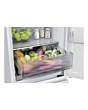 Haier HTR3518DNGWK 3D 55 Series 3 Freestanding Fridge Freezer - White Glass - D Rated