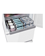 Haier HTR3518DNGWK 3D 55 Series 3 Freestanding Fridge Freezer - White Glass - D Rated