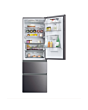 Haier HTW5618EWMP 3D 60 Series 5 Freestanding Fridge Freezer - Dark Inox - E Rated