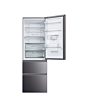 Haier HTW5618EWMP 3D 60 Series 5 Freestanding Fridge Freezer - Dark Inox - E Rated