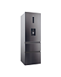 Haier HTW5618EWMP 3D 60 Series 5 Freestanding Fridge Freezer - Dark Inox - E Rated