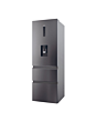 Haier HTW5618EWMP 3D 60 Series 5 Freestanding Fridge Freezer - Dark Inox - E Rated