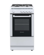 White Knight ATSCG50W Freestanding Single Cavity Gas Cooker - White