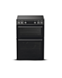 Montpellier MDAFCD60FK 60cm Double Ceramic Cooker - Black