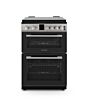 Montpellier MDG600LK 60cm Gas Double Oven Cooker in Black