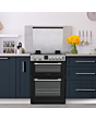 Montpellier MDG600LK 60cm Gas Double Oven Cooker in Black