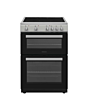 Statesman EDC60S2 60cm Double Oven Electric Ceramic Cooker - Silver