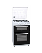 Statesman Nova 60cm Double Oven Gas Lidded Cooker - White