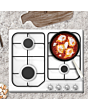 Statesman GH160WH 60cm 4-Zone Gas Hob - White