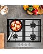Statesman GH161SS 60cm 4-Zone Gas Hob - Stainless Steel