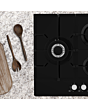 Statesman GH175GB 75cm 5-Zone Gas Hob - Black Glass