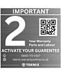 Teknix BITKW814 8Kg 1400Spin Integrated Washer, White