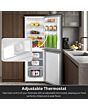 Teknix STF1448S Fridge Freezer 87/55 litres, E rated, Glass Shelves, 3 Drawers, H1440mm, W480mm 