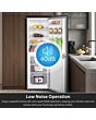 Teknix STF1448S Fridge Freezer 87/55 litres, E rated, Glass Shelves, 3 Drawers, H1440mm, W480mm 