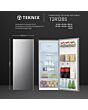 Teknix T2R128S 52cm Retro Fridge with Ice Box - Silver