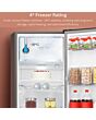Teknix T2R128S 52cm Retro Fridge with Ice Box - Silver