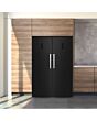 Teknix TH60TNFBIX 60cm Tall Freezer Total No Frost with Metal Tech Cooling - Black Steel