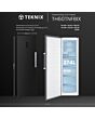 Teknix TH60TNFBIX 60cm Tall Freezer Total No Frost with Metal Tech Cooling - Black Steel