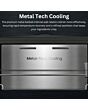 Teknix TH60TNFBIX 60cm Tall Freezer Total No Frost with Metal Tech Cooling - Black Steel