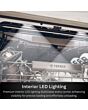 Teknix TX3BD608  Black Full Size Dishwasher  15 Place Settings  C Energy Rating
