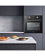 Midea Xpress Fry MBO65M90D2C-BK Multifunction Built-In Single Oven with Catalytic Liners - Black - A+ Rated