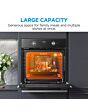 Midea Xpress Fry MBO65M90D2C-BK Multifunction Built-In Single Oven with Catalytic Liners - Black - A+ Rated