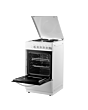 Midea MFO20DME4H109-WH 50cm Single Oven FS Cooker with Sealed Plates - White - A Rated