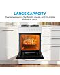 Midea MFO20DME4H109-WH 50cm Single Oven FS Cooker with Sealed Plates - White - A Rated