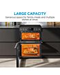 Midea MFO24EME4R118-BK 60cm Double Oven FS Cooker with Ceramic Hob - Black - AA Rated