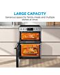 Midea MFO24EME4R118-SS 60cm Double Oven FS Cooker with Ceramic Hob - Stainless Steel - AA Rated