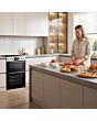 Midea MFO24EME4R118-WH 60cm Double Oven FS Cooker with Ceramic Hob - White - AA Rated