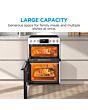 Midea MFO24EME4R118-WH 60cm Double Oven FS Cooker with Ceramic Hob - White - AA Rated