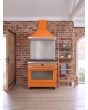 Smeg CPF9GPOR 90cm Portofino Dual Fuel Range Cooker, Orange