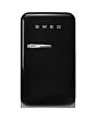 Smeg FAB5RBL6 Retro Mini Fridge Right Hand Hinge - Black