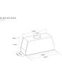 Caple BU521 Stainless Steel canopy motor for 550mm