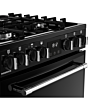 Belling MRA FARMHOUSE 60cm Dual Fuel Cooker with Double Oven - Black