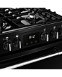 Belling MRA FARMHOUSE 60cm Dual Fuel Cooker with Double Oven - Black