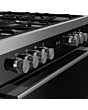 Belling RCA VISION SGL 90DF 90cm Dual Fuel Range Cooker - Black & Silver Steel